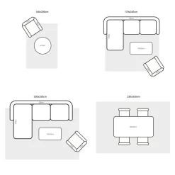 Dywan zewnętrzny Synchronic Orchid Brazilian Rosewood Origami 160x230cm
