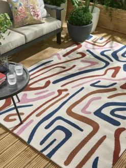 Dywan zewnętrzny Synchronic Orchid Brazilian Rosewood Origami 250x350cm