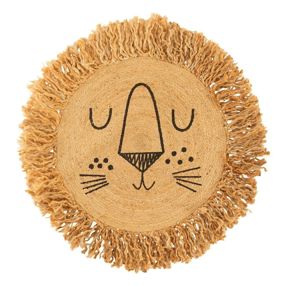 Dywanik dziecięcy Lew z juty 90 cm