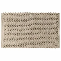 Dywanik pleciony łazienkowy 50x75cm beżowy