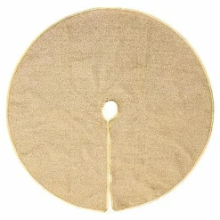 Dywanik pod choinkę 90 cm złoty