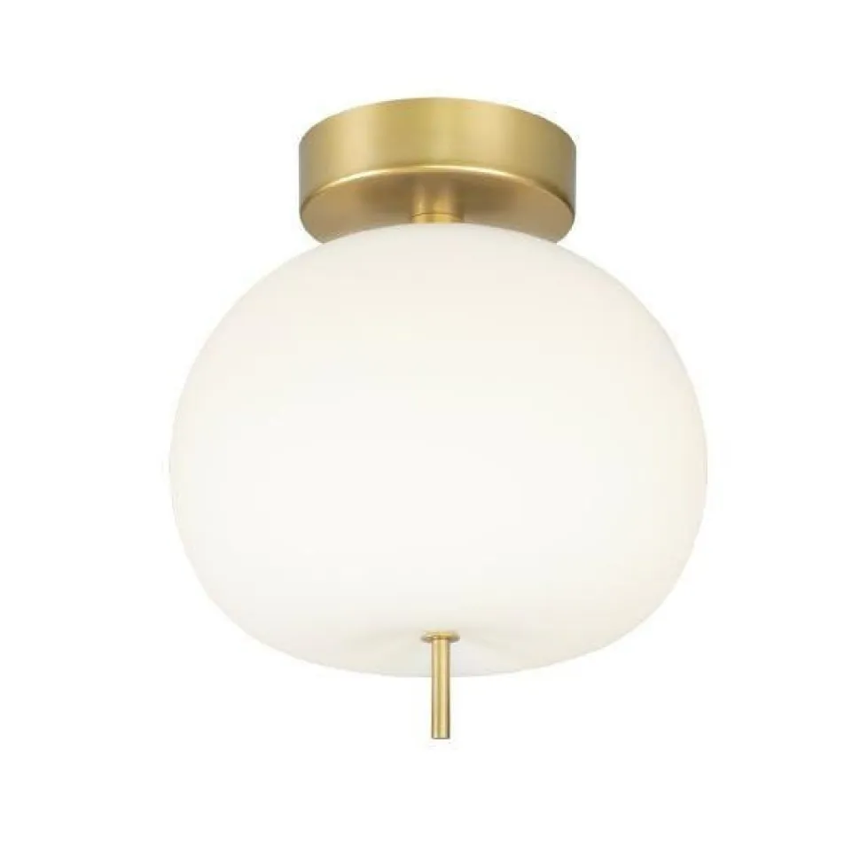 Ekskluzywna lampa LED sufitowa złoto biała APPLE CE