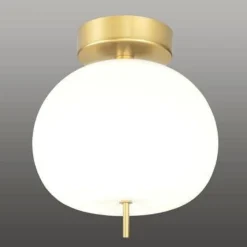 Ekskluzywna lampa LED sufitowa złoto biała APPLE CE