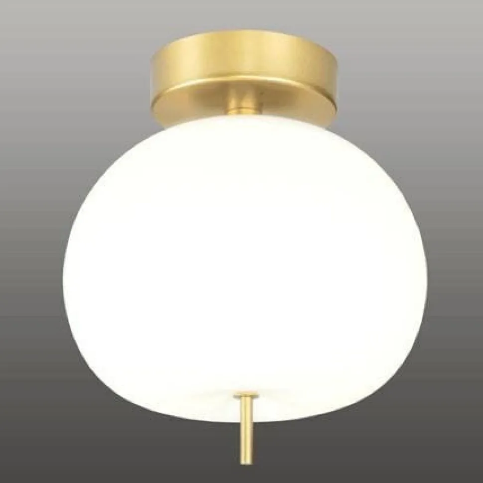 Ekskluzywna lampa LED sufitowa złoto biała APPLE CE