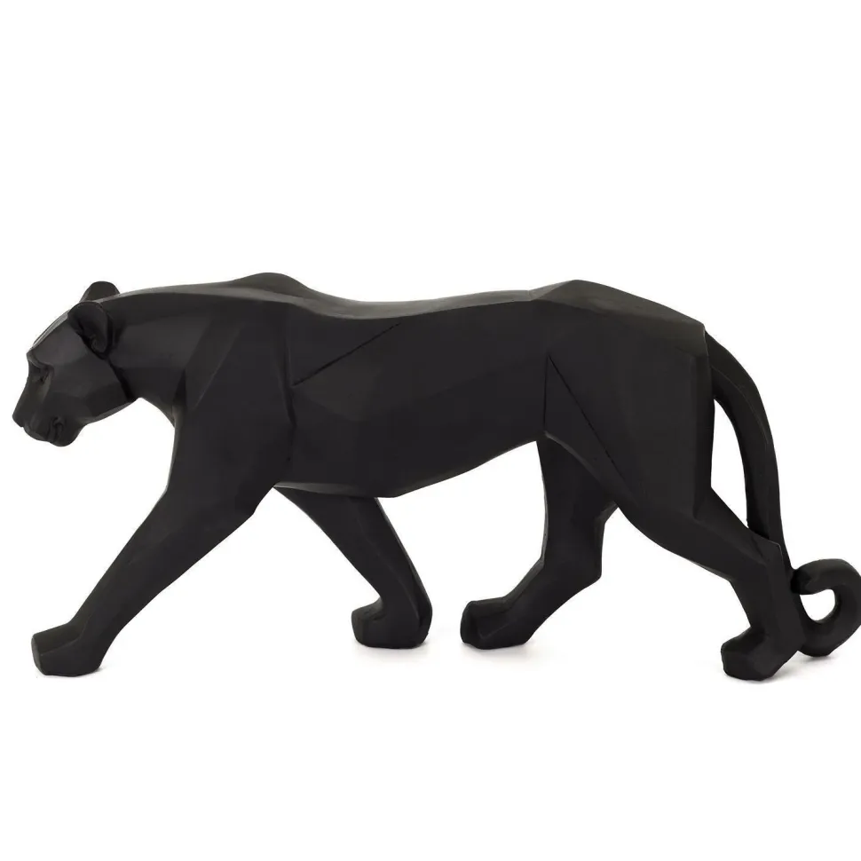 Figurka Pantera Origami czarna 40cm