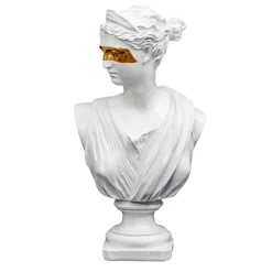 Figurka popiersie Afrodyta biało-złota