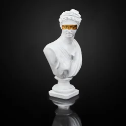 Figurka popiersie Afrodyta biało-złota