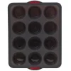 Forma na 12 muffinek silikonowa szara