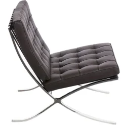 Fotel BA1 skóra naturalna brązowa inspirowany Barcelona