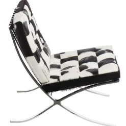 Fotel BA1 skóra naturalna pony inspirowany Barcelona