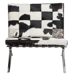 Fotel BA1 skóra naturalna pony inspirowany Barcelona