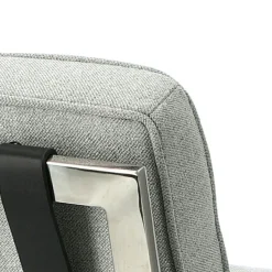 Fotel BA1 tkanina jasny szary inspirowany Barcelona