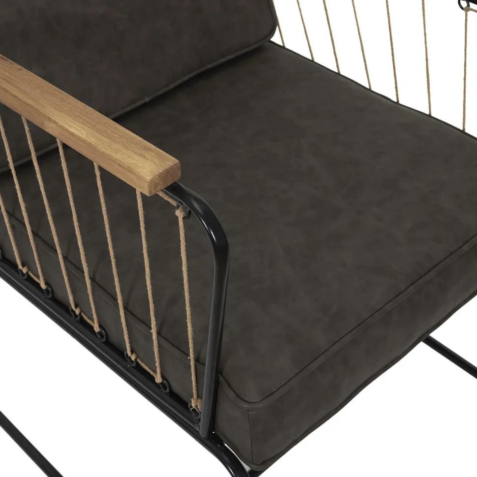 Fotel Benson brązowy