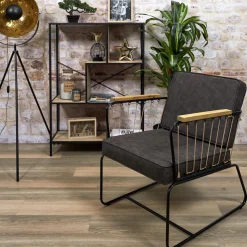 Fotel Benson brązowy