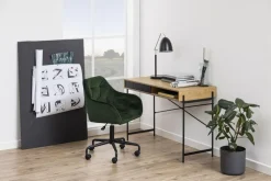 Fotel biurowy Brooke VIC zielony welwetowy