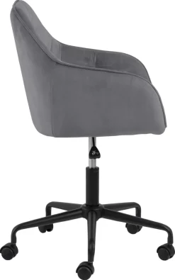 Fotel biurowy Brooke VIC szary jasny welwetowy