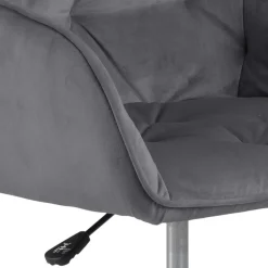 Fotel biurowy Brooke VIC szary jasny welwetowy