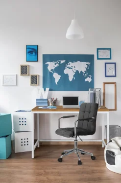 Fotel biurowy Cosmo Arm czarny velvet