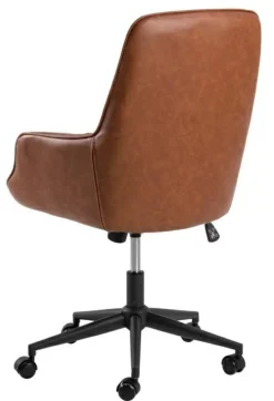 Fotel biurowy Erik brązowy PU
