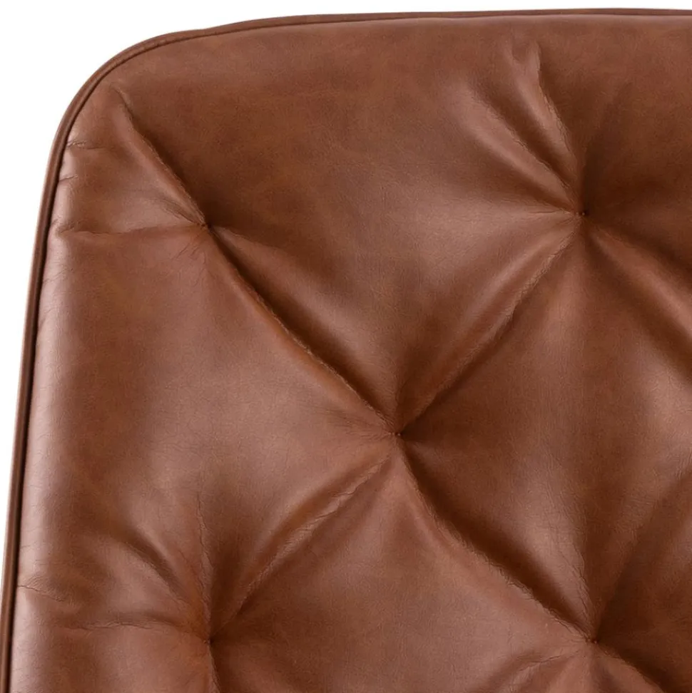 Fotel biurowy Erik brązowy PU