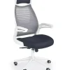 Fotel biurowy Klira szary/biały