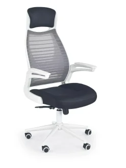 Fotel biurowy Klira szary/biały