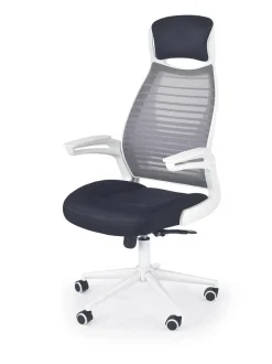 Fotel biurowy Klira szary/biały