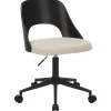 Fotel biurowy Lucy czarny/ beżowy Apia  453