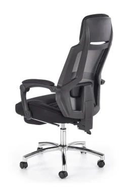 Fotel biurowy Mande z podnóżkiem czarny