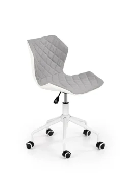 Fotel biurowy Quiz szary jasny /biały