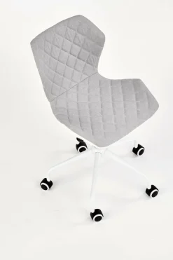 Fotel biurowy Quiz szary jasny /biały