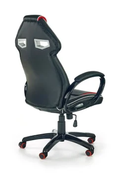 Fotel biurowy Reilik czarny/czerwony