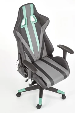 Fotel biurowy Space szary/fiolet