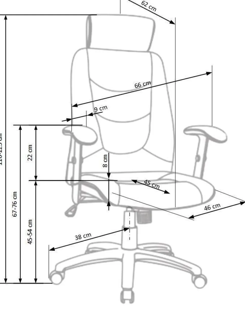 Fotel biurowy Tilso czarny PU