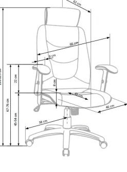 Fotel biurowy Tilson szary