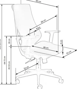 Fotel biurowy Ventra szary/czarny