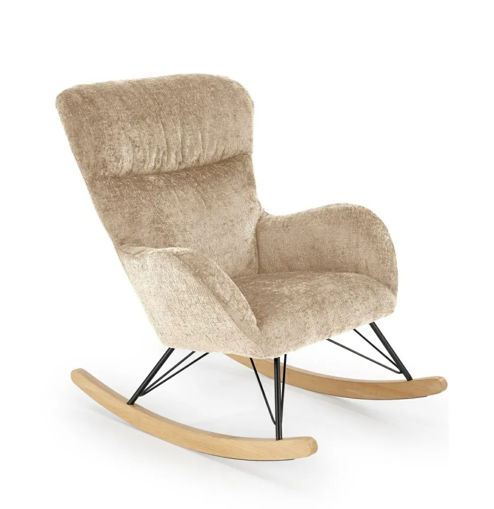 Fotel bujany Opera beżowy