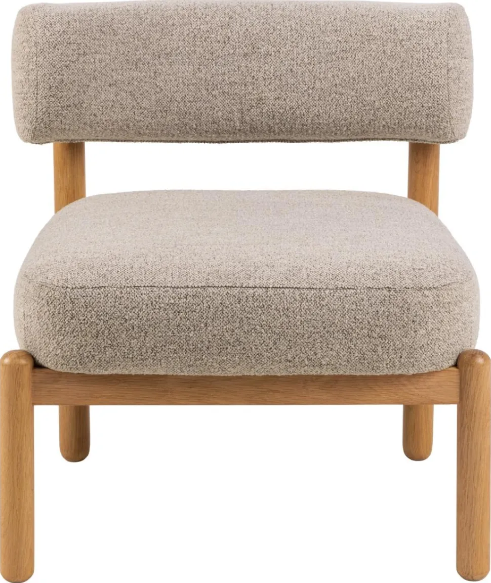 Fotel Burley beżowy/dąb