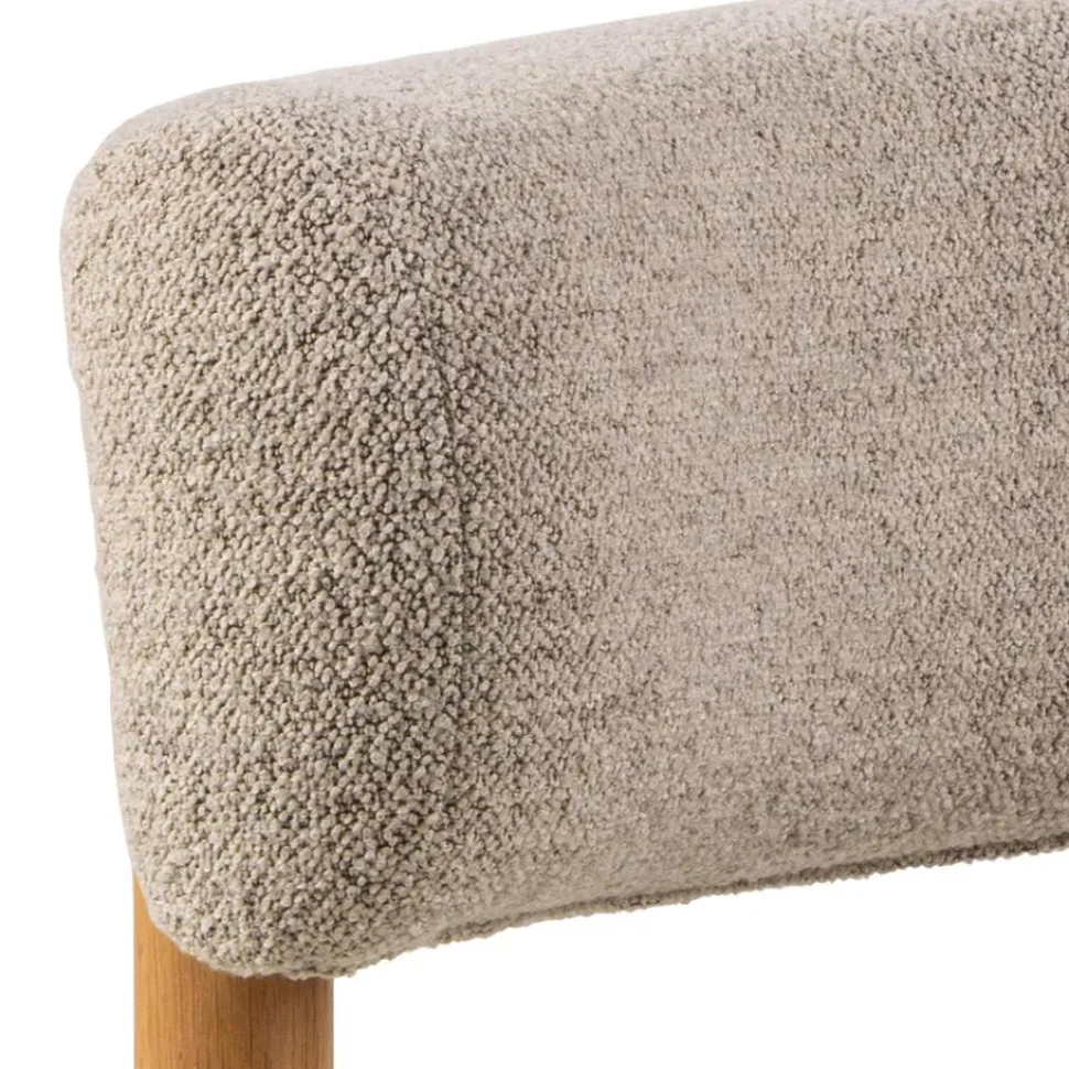 Fotel Burley beżowy/dąb