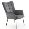 Fotel Cabres szary/ czarny