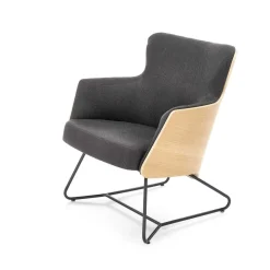 Fotel Calderon szary/ dąb