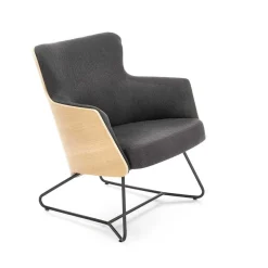 Fotel Calderon szary/ dąb