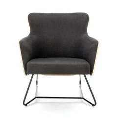 Fotel Calderon szary/ dąb