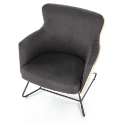 Fotel Calderon szary/ dąb