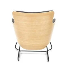 Fotel Calderon szary/ dąb