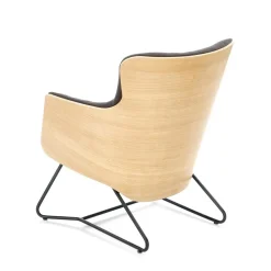 Fotel Calderon szary/ dąb