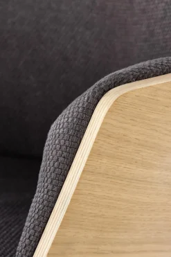 Fotel Calderon szary/ dąb