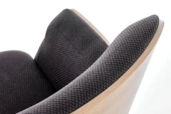 Fotel Calderon szary/ dąb