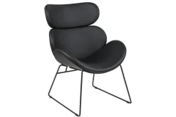 Fotel Cazar czarny loftowy