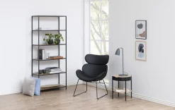 Fotel Cazar czarny loftowy